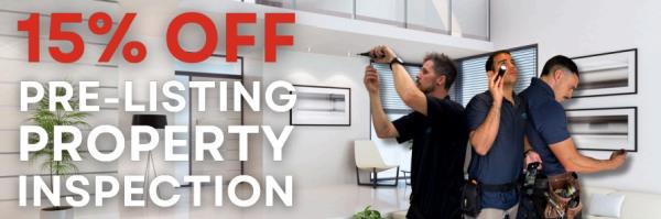 15% Off Pre-Listing Property Inspection.